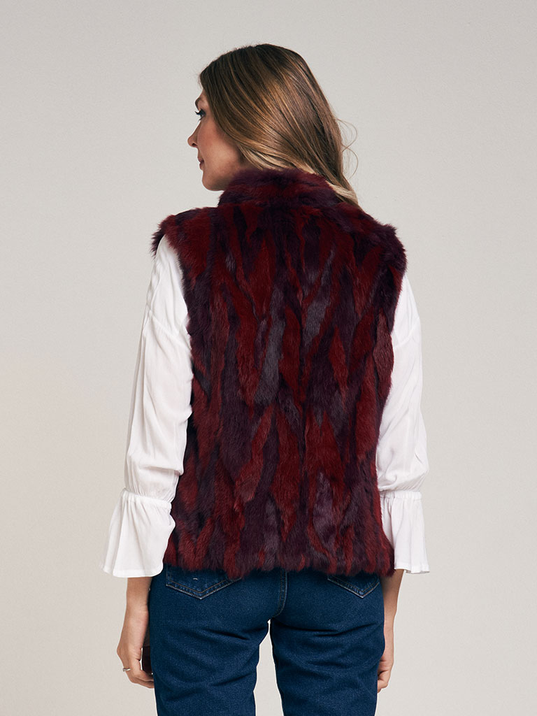 Chaleco de Piel Bicolor - Imagen 3