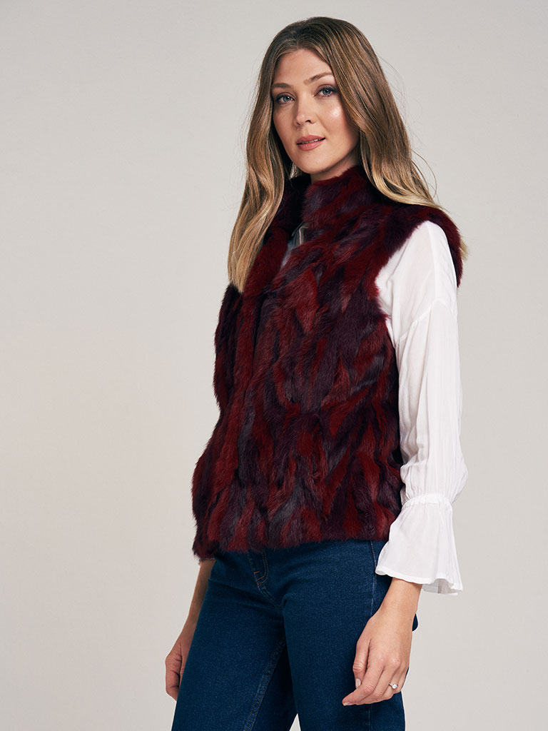 Chaleco de Piel Bicolor - Imagen 2